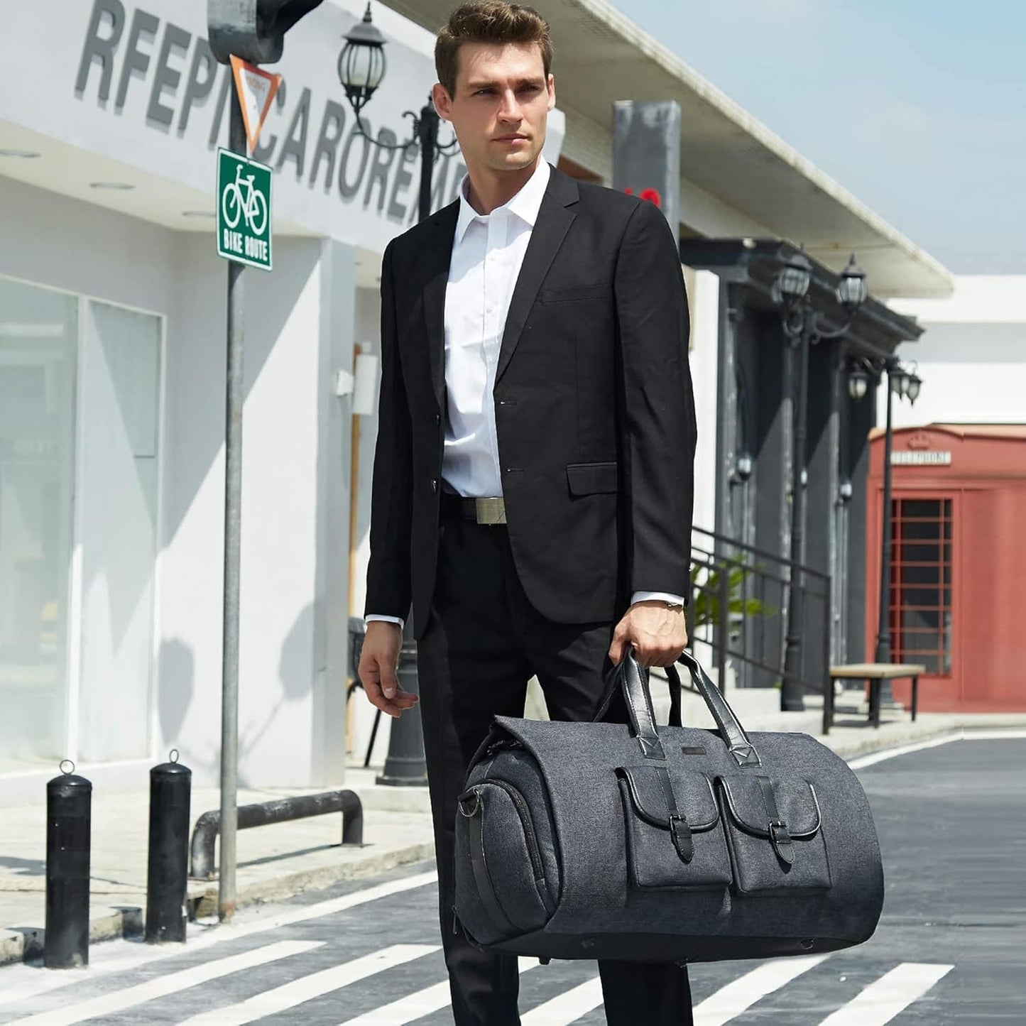 2-in-1 Convertible Garment Duffle Bag โ Travel & Gym