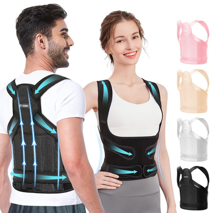 UNIVOZA back brace posture corrector full back support