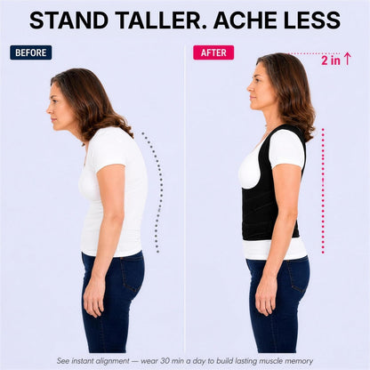 Back brace shoulder straightener crossed strap design