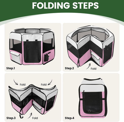 Portable Pet Playpen & Delivery Room (Medium 36")