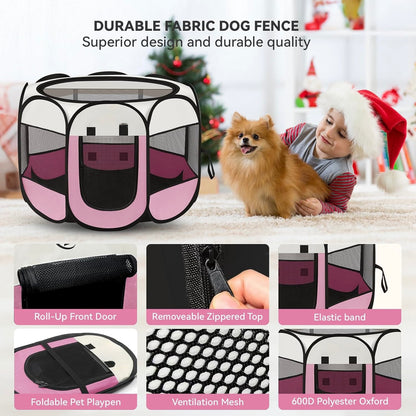 Portable Pet Playpen & Delivery Room (Medium 36")