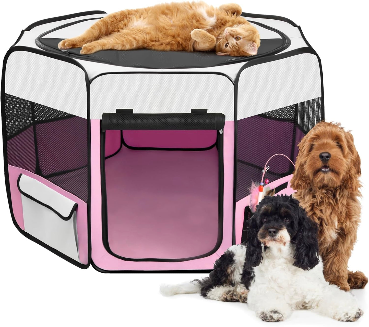 Portable Pet Playpen & Delivery Room (Medium 36")