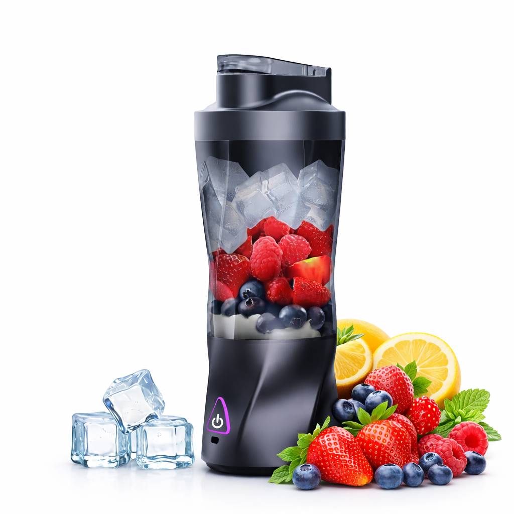 Portable Protein Shake Blender – USB Rechargeable 6-Blade