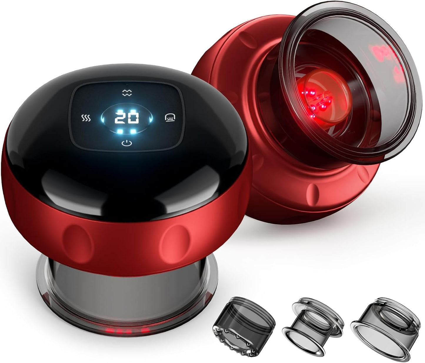 2 Pack Cupping Set, 7-in-1 Smart Cupping Therapy Massager. Red Light Cupping Therapy