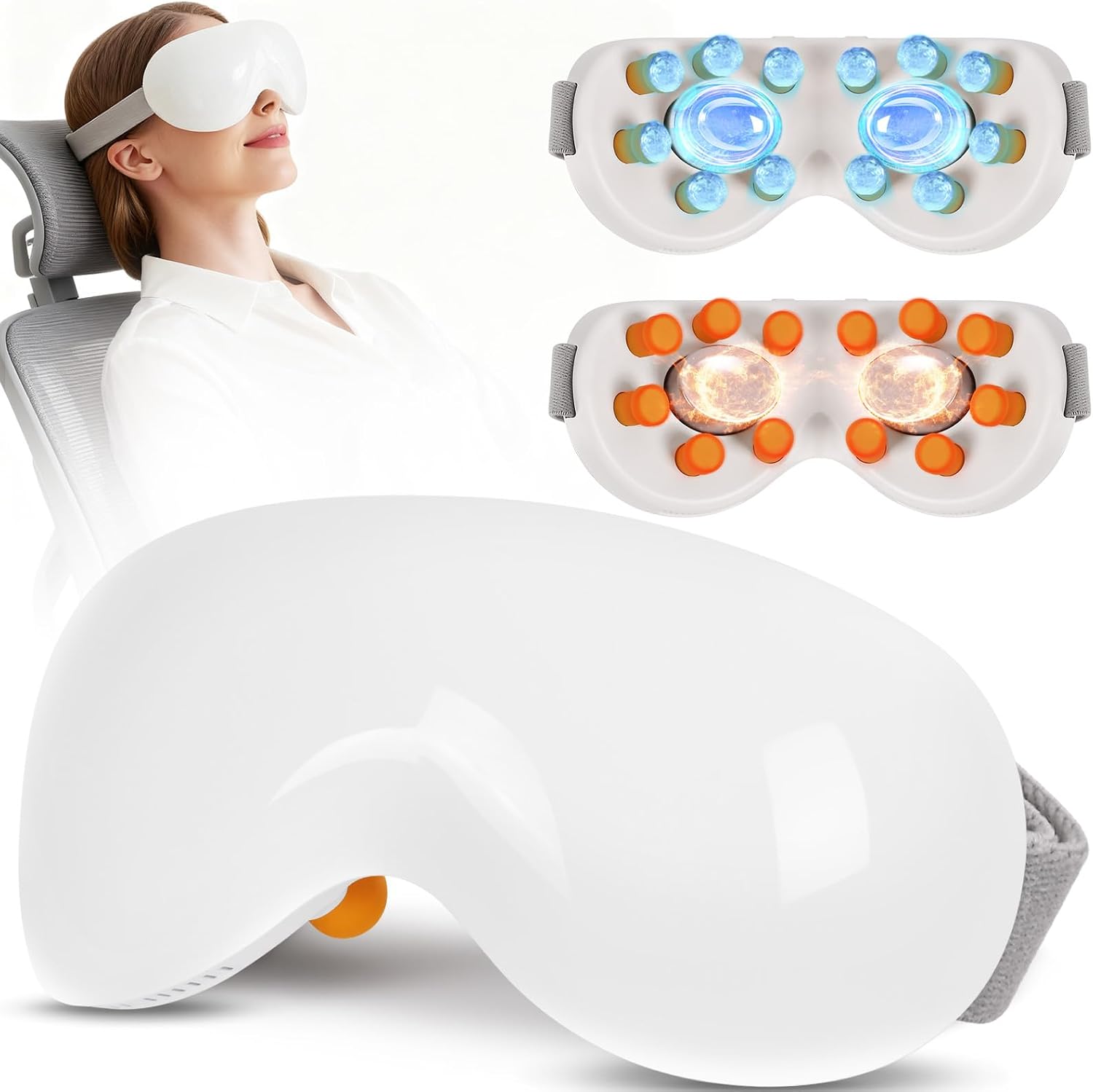 UNIVOZA heated and cooling eye massager front view