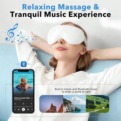 Comfortable eye mask massager design