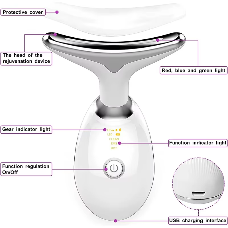 Face Neck Tool for Skin Care, Electric Neck Face Lifting Device for Wrinkle Removal