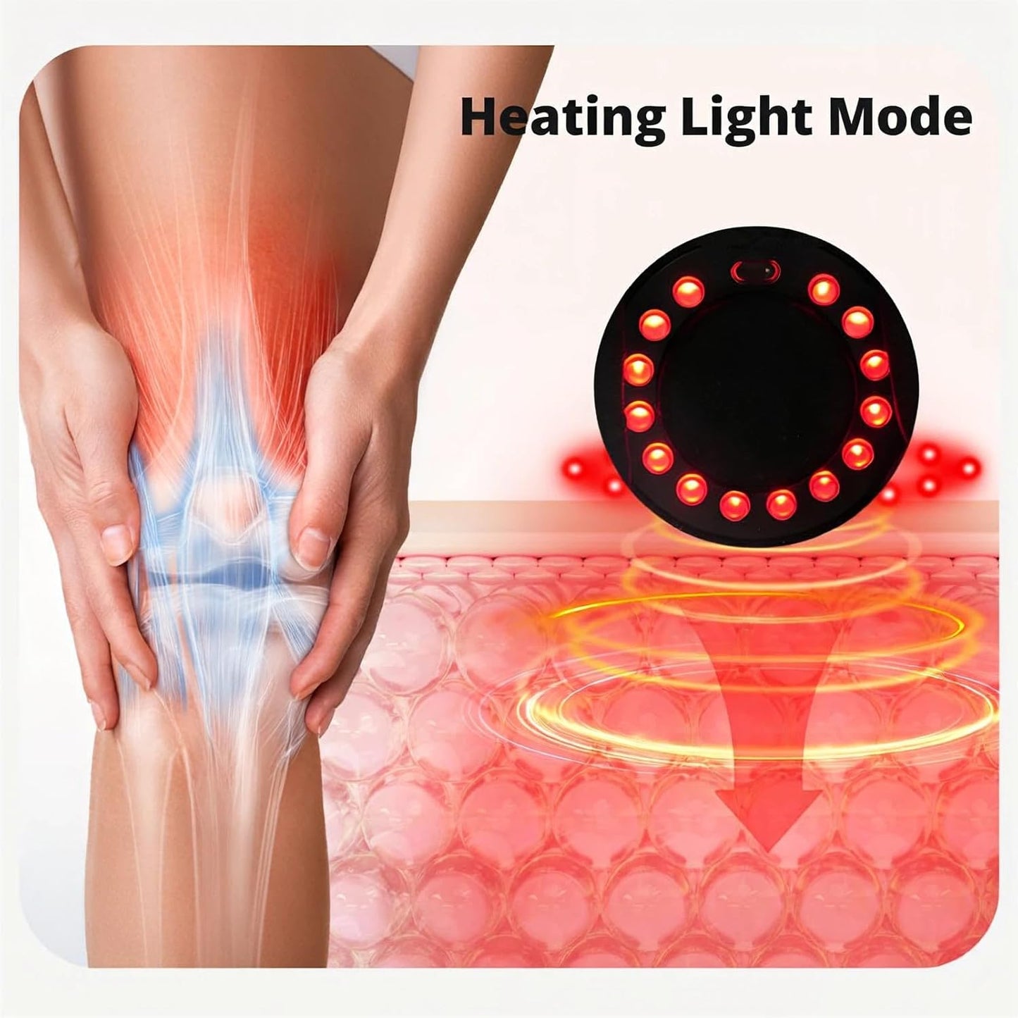 Heated Knee Massager – Air Compression Knee Brace with Heat for Joint Pain Relief