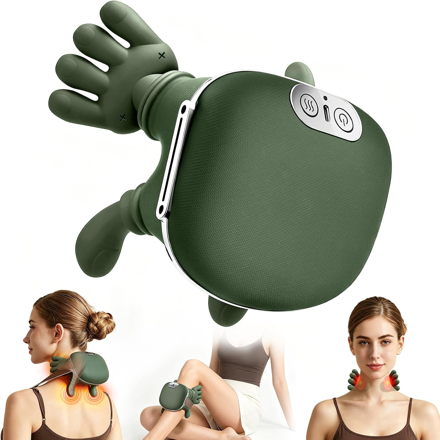 UNIVOZA heated neck and shoulder massager full product view