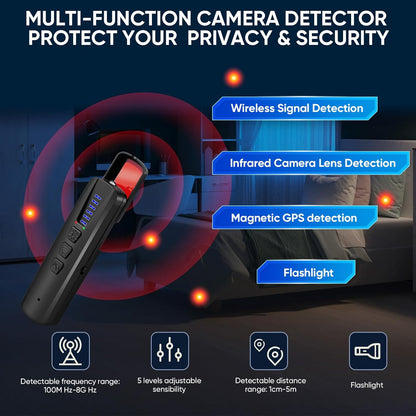 4-in-1 Anti-Spy Detector Pen – Hidden Camera & Bug Finder