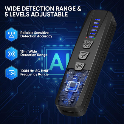 4-in-1 Anti-Spy Detector Pen – Hidden Camera & Bug Finder