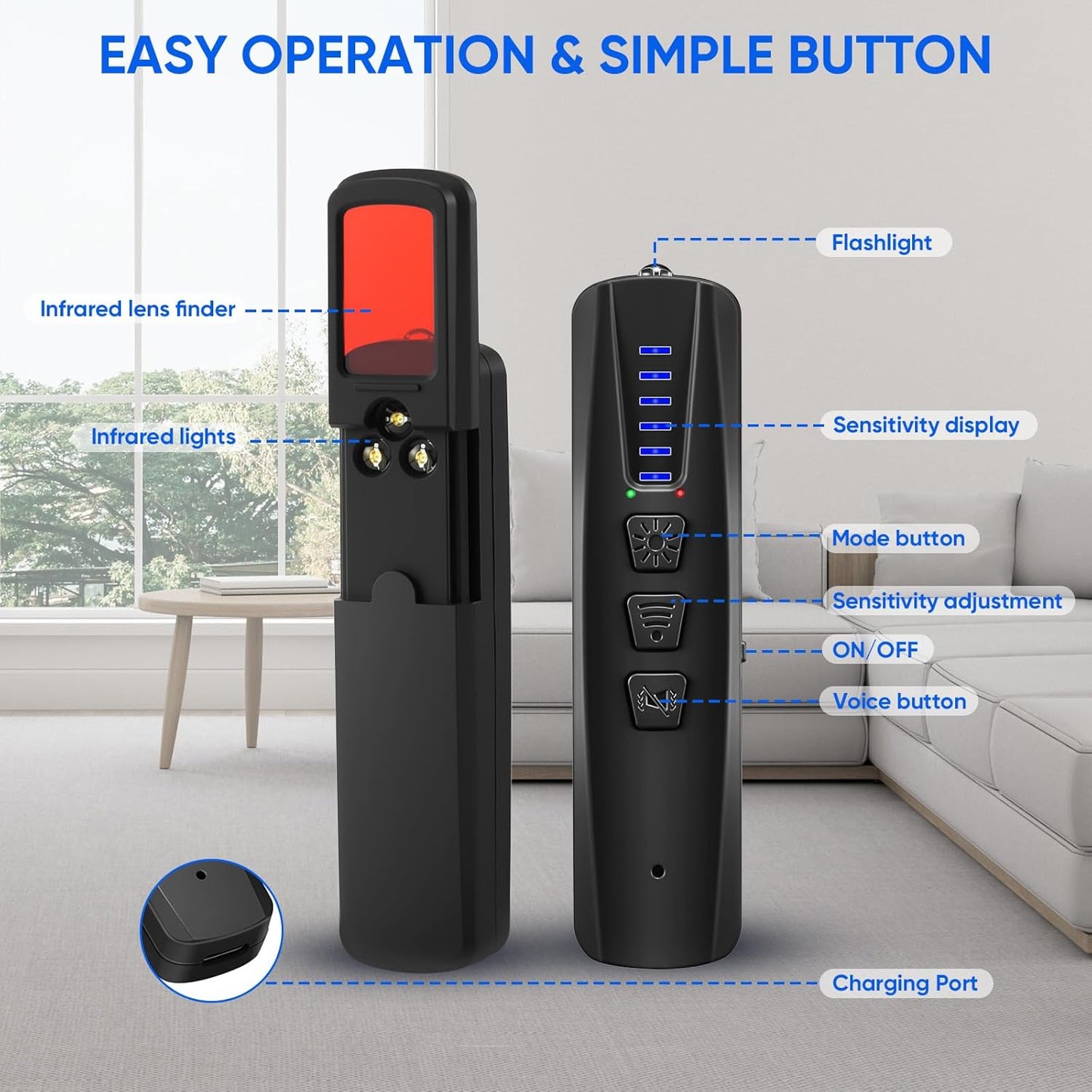 4-in-1 Anti-Spy Detector Pen – Hidden Camera & Bug Finder