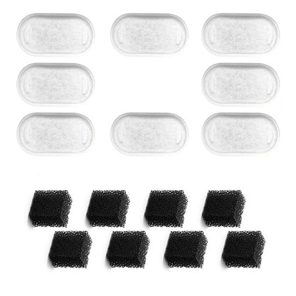 Stainless Steel Pet Fountain (2.2L) + 8 Filter Bundle