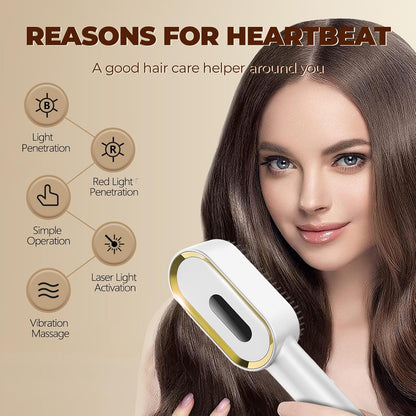 Red LED Scalp Massager – Vibrating Hair Care Brush
