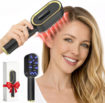 Red LED Scalp Massager – Vibrating Hair Care Brush