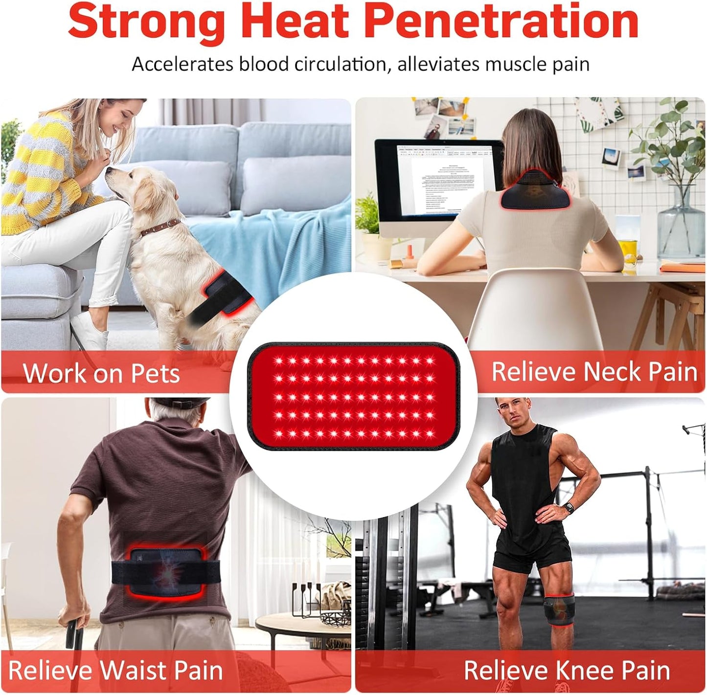 Red Light Therapy Belt – Infrared Wrap for Back & Muscle Comfort