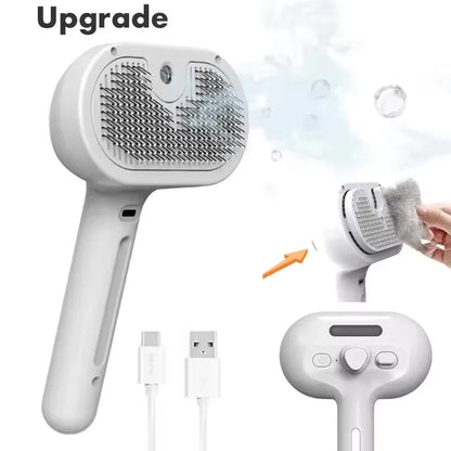 3-in-1 Pet Steam Grooming Brush