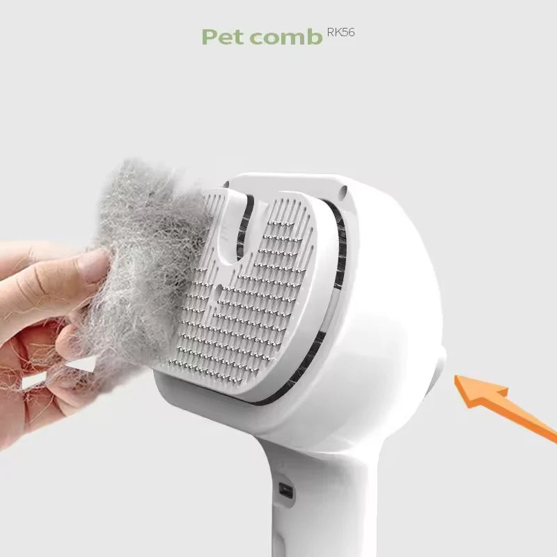 3-in-1 Pet Steam Grooming Brush