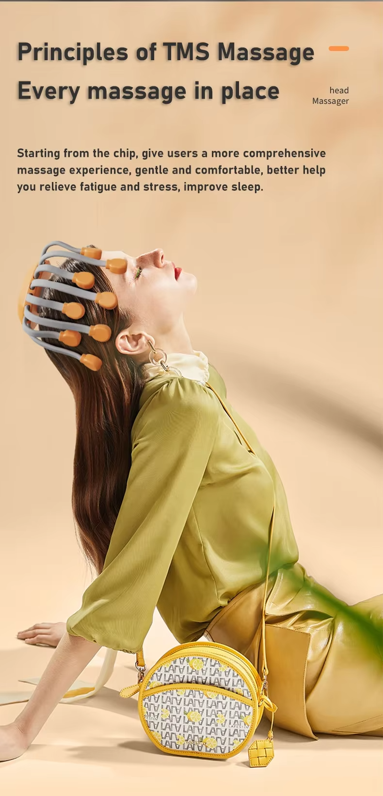 Octopus Head Massager with Red Light Therapy