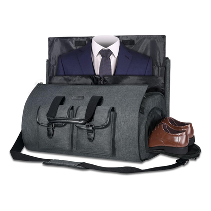 2-in-1 Convertible Garment Duffle Bag – Travel & Gym